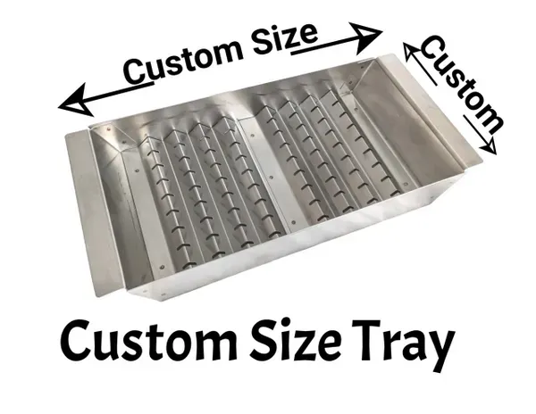 20 - 21.75 x 12 x 2 Custom Size Qwik-Char Tray