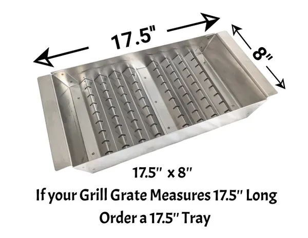 17.5 x 8 x 2.5 inch tray