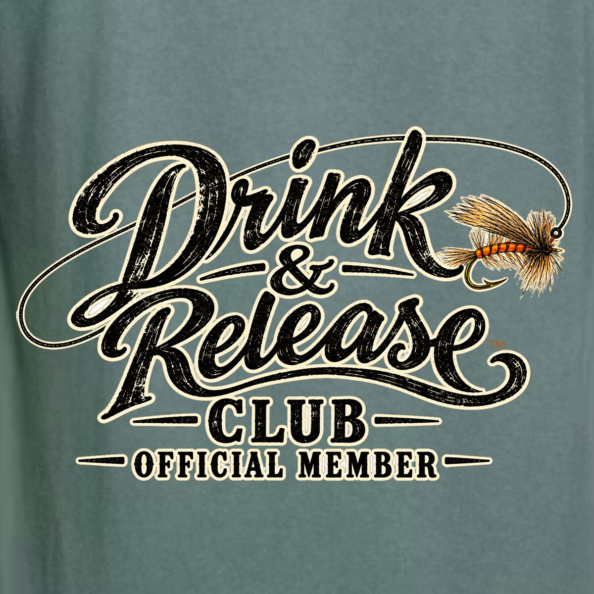 '' Drink & Release Club Member" Unisex Brewery Fishing T-Shirt