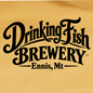 '' Drinking Fish Brewery - Black Logo" Unisex Brewery Fishing T-Shirt