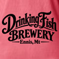 '' Drinking Fish Brewery - Black Logo" Unisex Brewery Fishing T-Shirt