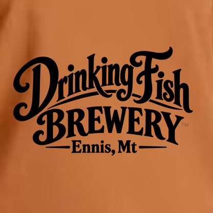 '' Drinking Fish Brewery - Black Logo" Unisex Brewery Fishing T-Shirt