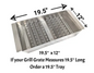 19.5" x 12'' Qwik-Char Charcoal Tray
