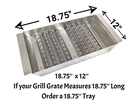 18.75 x 12 x 2.5 inch Qwik-Char Charcoal Tray