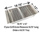 18.75 x 12 x 2.5 inch Qwik-Char Charcoal Tray