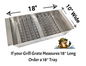18 x 10 x 2.5 inch tray