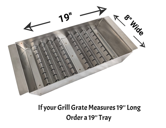 19 x 8 x 2.5'' Qwik-Char Charcoal Tray